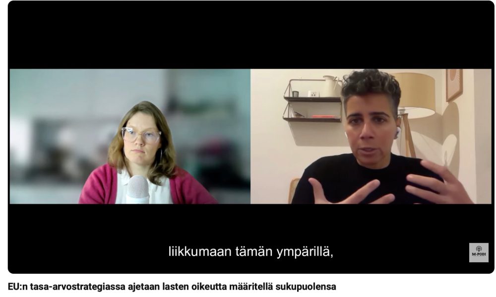 Podcast: EU equality strategy promotes children’s right to define gender