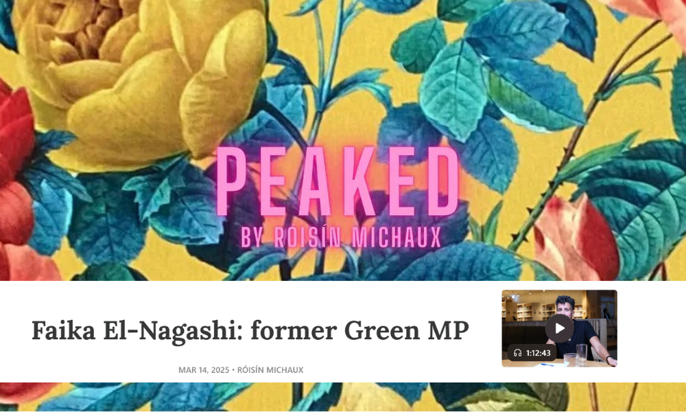 Podcast: Faika El-Nagashi in conversation with Roísín Michaux on Peaked